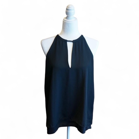 Banana Republic Tops - 💚 BANANA REPUBLIC Black Keyhole Sleeveless Blouse (S)